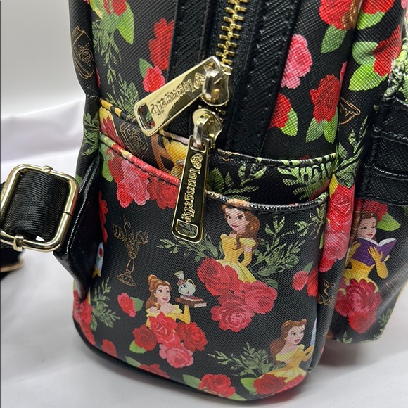 Loungefly Disney’s Belle Women's Floral Backpack - Picture 5 of 10